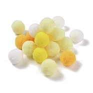 Polyester Ball Decoration, Pom Pom Ball, For DIY Craft, Yellow, 2.6~3cm, about 30pcs/set(FIND-Z042-02A)