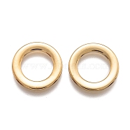 304 Stainless Steel Linking Rings, Round Rings, Golden, 18x2mm, Hole: 11.5mm(STAS-J036-055B-G)