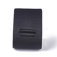 Gypsum Ring Displays, with Cloth, Black, 49x52x53mm(RDIS-O004-02)