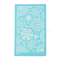 Reusable Polyester Screen Printing Stencil, for Painting on Wood, DIY Decoration T-Shirt Fabric, Snowflake, 15x9cm(CELT-PW0002-03N)