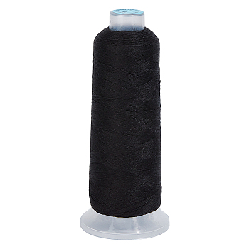 Wool & Acrylic Fibers Embroidery Floss, Cross Stitch Threads, Black, 0.1mm