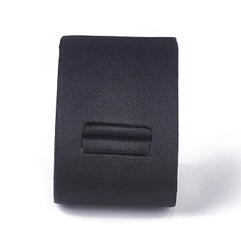 Gypsum Ring Displays, with Cloth, Black, 49x52x53mm