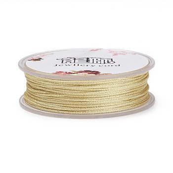 Polyester Metallic Thread, Wheat, 1mm, about 32.8 yards(30m)/roll