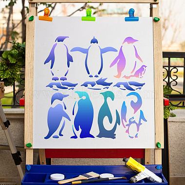 PET Plastic Hollow Out Drawing Painting Stencils Templates(DIY-WH0244-281)-5