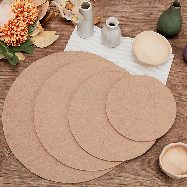 Medium Density Fiberboard (MDF) Portable Clay Wedging Board with Built(AJEW-WH0348-383)-5