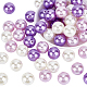 Elite 60Pcs 3 Colors Custom Resin Imitation Pearl Beads(RESI-PH0001-93)-1