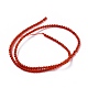 nat&uuml;rlichen Karneol Perlenstr&auml;nge(G-A130-3mm-K13)-2