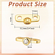 20Pcs Brass Pave Clear Cubic Zirconia Connector Charms(KK-BC0012-40)-2