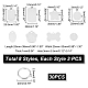 AHADERMAKER DIY Stamping Blank Tag Charm Keychain Making Kit(DIY-GA0004-18)-2