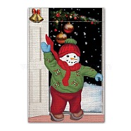 Garden Flag, Double Sided Linen House Flags, for Home Garden Yard Office Decorations, Snowman, 45.7x30.5x0.2cm(AJEW-WH0116-002-07)