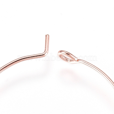 Brass Wine Glass Charm Rings Hoop Earrings(X-EC067-2RG)-2