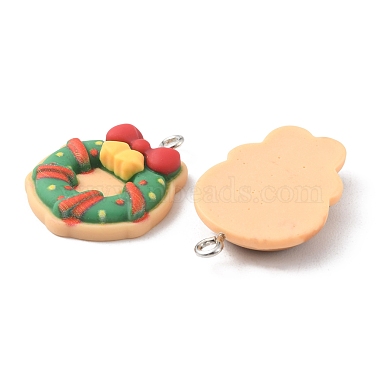 14Pcs 7 Styles Christmas Theme Opaque Resin Pendants(FIND-FS0001-51)-3