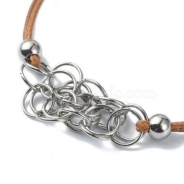 304 Stainless Steel Macrame Pouch Bracelet Making for Stone Holder(AJEW-JB01193-04)-3