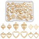 SUPERFINDINGS 72Pcs 6 Style Brass Charms(KK-FH0004-19)-1