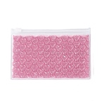 PVC Bubble Out Bags, Resealable Bags, for Jewelry Storage, Jewelry Organizer Portable, Rectangle, Pale Violet Red, 15x10x0.7cm(ABAG-G011-01A)