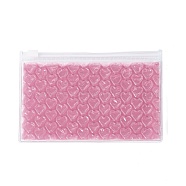PVC Bubble Out Bags, Zip Lock Bags, for Jewelry Storage, Jewelry Organizer Portable, Rectangle, Pale Violet Red, 15x10x0.7cm(ABAG-G011-01A)