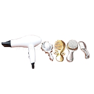 Mini Plastic Hair Dryer & Mirror & Comb Set Model, Micro Landscape Dollhouse Accessories, Pretending Prop Decorations, Mixed Color, 28mm(PW-WGCFD14-01)