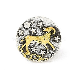 Alloy Brooches, Enamel Pins, for Backpack Clothes, Constellation, Aries, 19.5x3.5mm(JEWB-S014-03F)