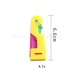 Plastic Needle Threaders, Mixed Color, 66mm(PW-WG40554-01)