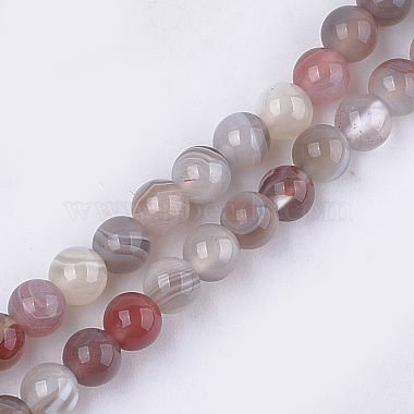 Round Botswana Agate Beads