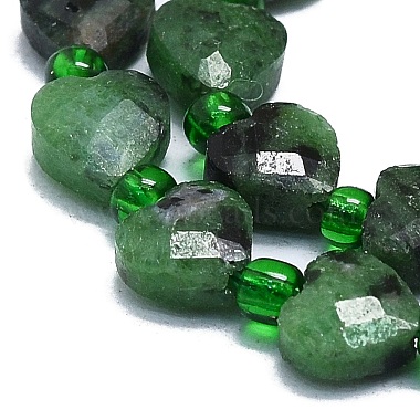 Natural Ruby in Zoisite Beads Strands(G-K245-P01-01)-3
