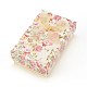 Flower Pattern Cardboard Jewelry Packaging Box(X1-CBOX-L007-003C)-1