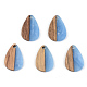 Opaque Resin & Walnut Wood Pendants(RESI-S389-027A-C)-2