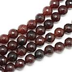 Natural White Jade Bead Strands, Dyed, Faceted, Round, Saddle Brown, 6mm, Hole: 1mm, about 60pcs/strand, 14.06~14.45 inch(35.7~36.7cm)(G-R346-6mm-19)