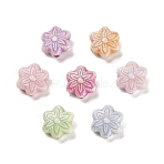 Plastics Beads, Flower, Mixed Color, 11x5mm, Hole: 1.5mm, 1219pcs/500g(KY-B004-11E)