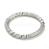 Non-Tarnish 304 Stainless Steel Twist Bracelets, Stainless Steel Color, Inner Diameter: 2-1/4 inch(5.6cm)(BJEW-H617-06P)