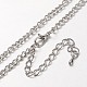 Iron Curb Chain Necklace Making(MAK-J004-10P)-1