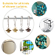 AHADEMAKER DIY Bathroom Bees Shower Curtain Rings Kit(DIY-GA0003-88)-4