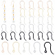 Pandahall Elite 150pcs 5 couleurs crochets de boucles d'oreilles en résine(RESI-PH0001-78)-1