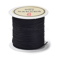 9-Ply Round Nylon Thread, with Spool, Black, 0.6mm, about 41.56 Yards(38m)/Roll(NWIR-Q001-01B-05)
