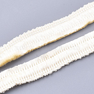 Nylon Thread Tassel Fringe Trimming, Costume Accessories, Creamy White, 16~17x2mm, about 20m/bag(FIND-T032-01D)