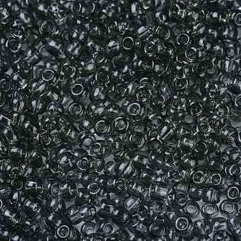 TOHO Round Seed Beads, Japanese Seed Beads, (9B) Transparent Gray, 11/0, 2.2mm, Hole: 0.8mm, about 5555pcs/50g
