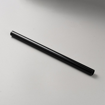 PCV Plastic Hollow Round Tubes, Black, 350x20.5mm