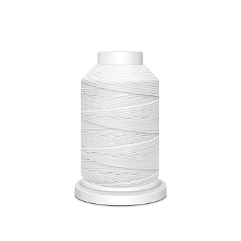 Waxed Polyester Cord, Flat, White, 1mm, about 76.55 yards(70m)/roll