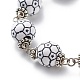 Sport Ball Theme Acrylic Round Beaded Bracelet(BJEW-JB08660-04)-4