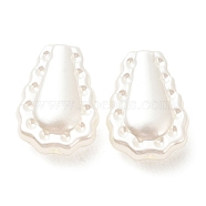 ABS Plastic Imitation Pearl Beads, Teardrop, White, 17x12x6mm, Hole: 1.8mm, about 833pcs/500g(KY-I009-03)