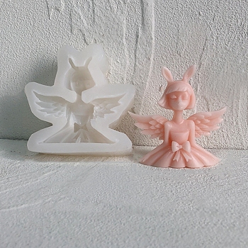 Angel & Fairy Candle Silicone Molds, For Scented Candle Making, Angel & Fairy, 8.5x8.5x2.75cm