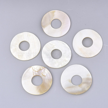 40mm Seashell Donut Freshwater Shell Beads