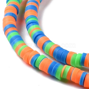 Handmade Polymer Clay Beads Strands(CLAY-R089-3mm-008)-4