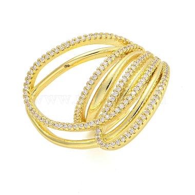 Clear Brass+Cubic Zirconia Finger Rings