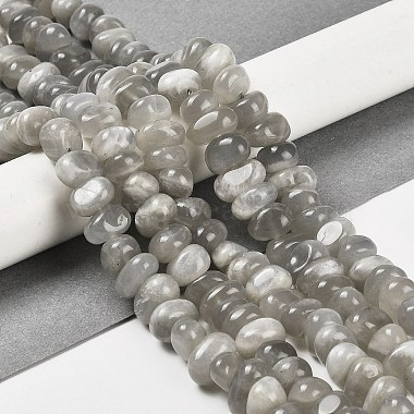Natural Grey Moonstone Beads Strands(G-G053-C10-01)-2