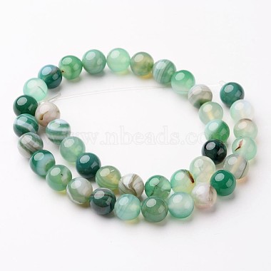 Chapelets de perles en agate à rayures naturelles/agates à bandes(X-G-D845-01D-8mm)-2