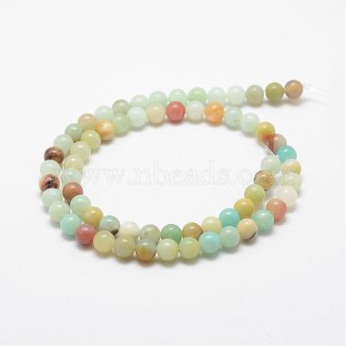 Natural Flower Amazonite Beads Strands(G-F415-10mm)-2