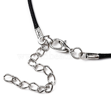 Изготовление плетеного ожерелья из вощеного хлопкового шнура(MAK-YWC0001-01P-M2)-6
