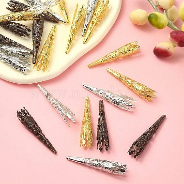 50Pcs 4 Colors Iron Bead Caps(IFIN-YW0003-16)-5