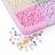 5250Pcs 15 Colors 8/0 Opaque Frosted Glass Seed Beads(SEED-YW0001-74-A)-3